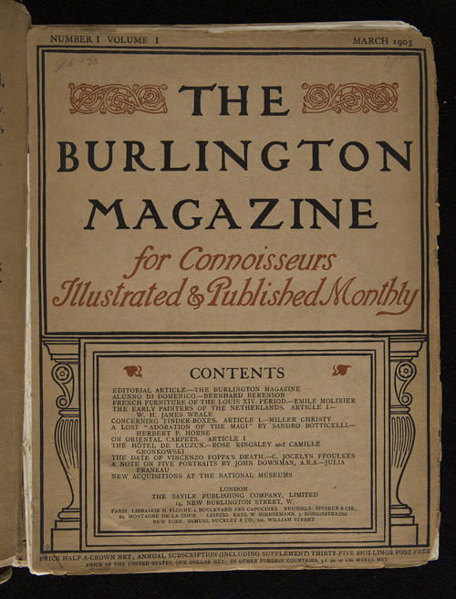 Image of Burlington archive donated to the National Gallery