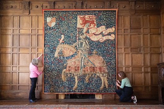 Image of The National Trust Redisplays Conserved Tapestry