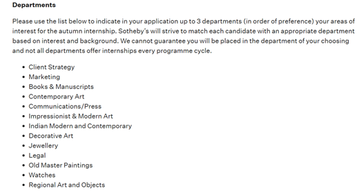 Image of Sotheby's London Internships
