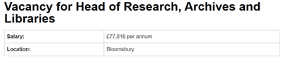 Image of Head of Research Job at The British Museum