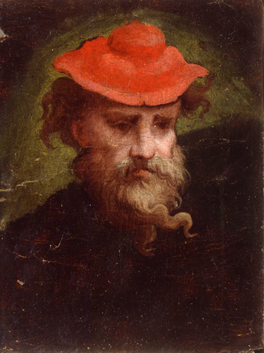 Image of Parmigianino Self Portrait (?) Debate in Parma