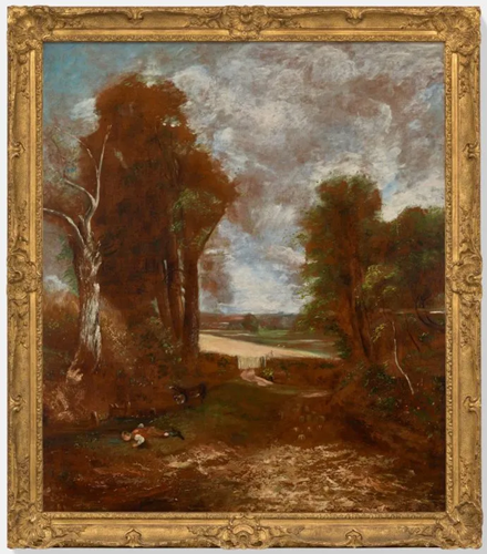 Image of Rediscovered Constable Sketch up in Dallas